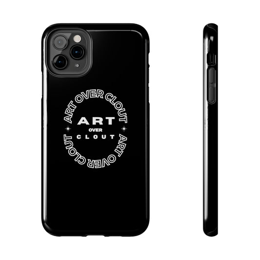 ART OVER CLOUT Phone Case - Black